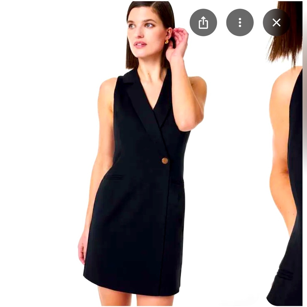 SPANX Ponte Vest Dress in Black, Size M, NWT!